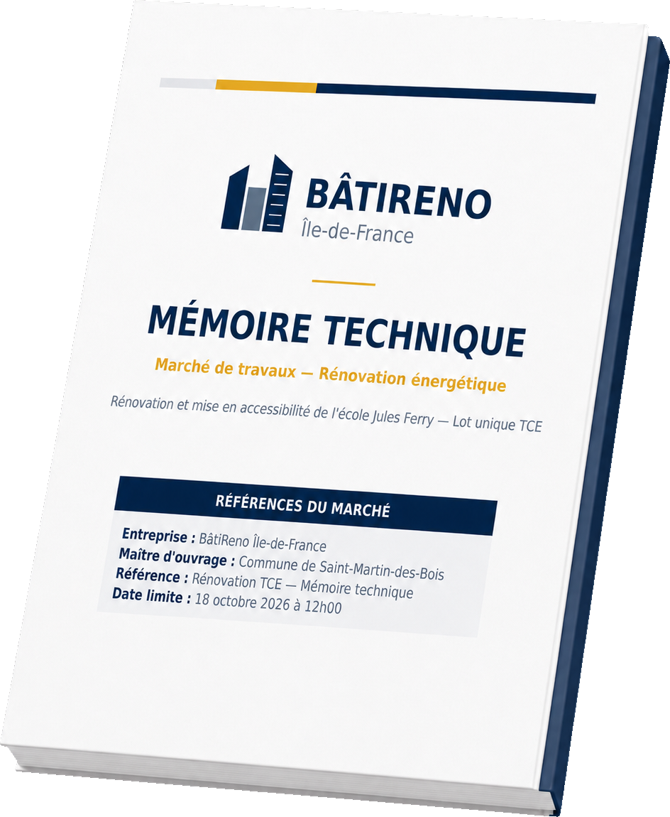 MémoirePro — mémoire technique